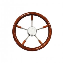 Mahogany boat steering...