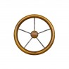 Teak boat wheel Ø 350 mm, 5 stainless steel spokes