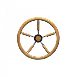 Roda de leme de teca para...