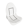 Comfort seat with high folding backrest
