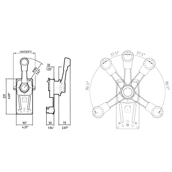 Invólucro simples-alavanca B85 - N°2 - comptoirnautique.com