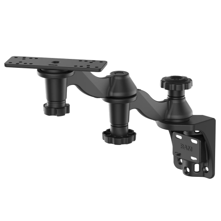 SW-VL900DB - RAM MOUNT : RAM-109V-1U - Support RAM SW-VL900DB déporté à double bras Vertical universel - de 5" à 16"