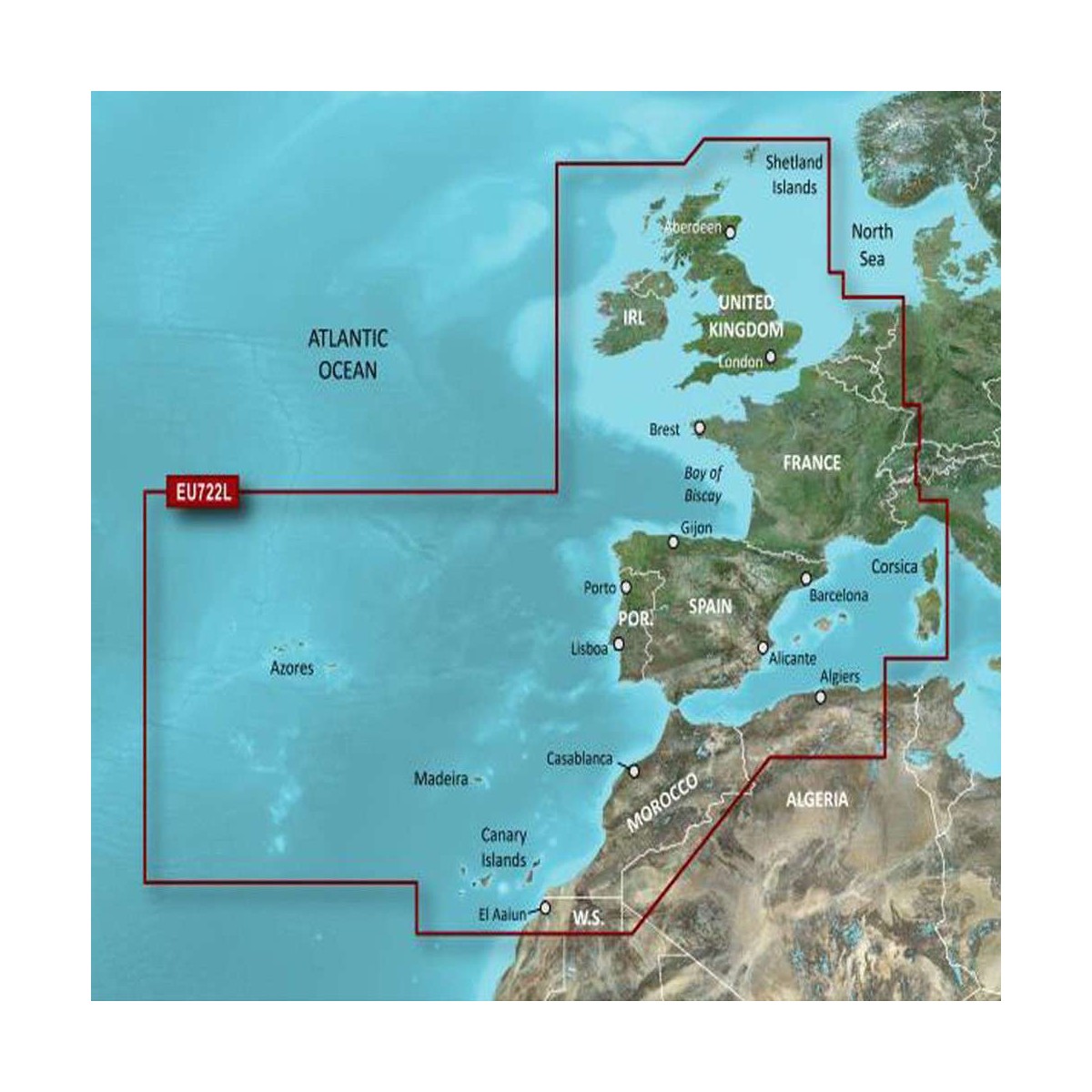 CARTE BLUECHART G3 VISION LARGE VEU722L