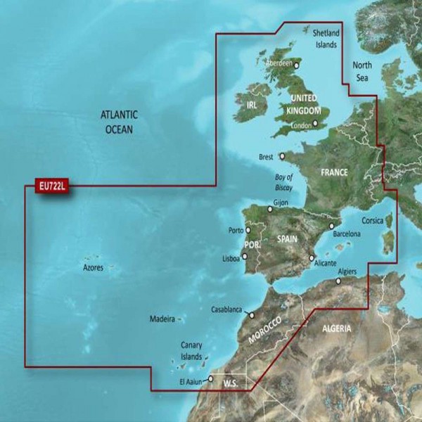 CARTE BLUECHART G3 VISION LARGE VEU722L - N°1 - comptoirnautique.com
