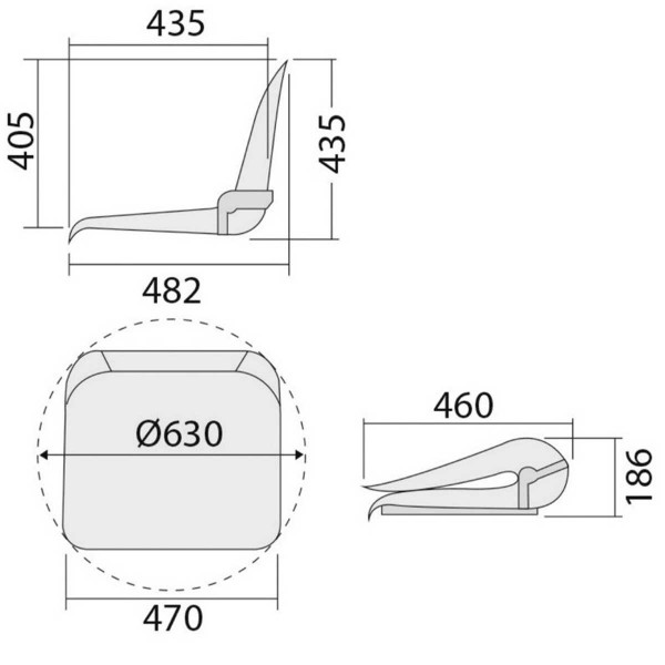 Coque p. siège sans coussins - N°3 - comptoirnautique.com