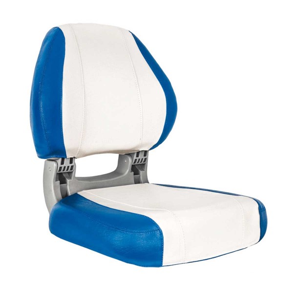 Siège pliant ergonomique Scirocco bleu et blanc - N°2 - comptoirnautique.com