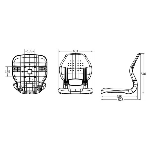 Sedile ergonomico pieghevole Scirocco - N°3 - comptoirnautique.com