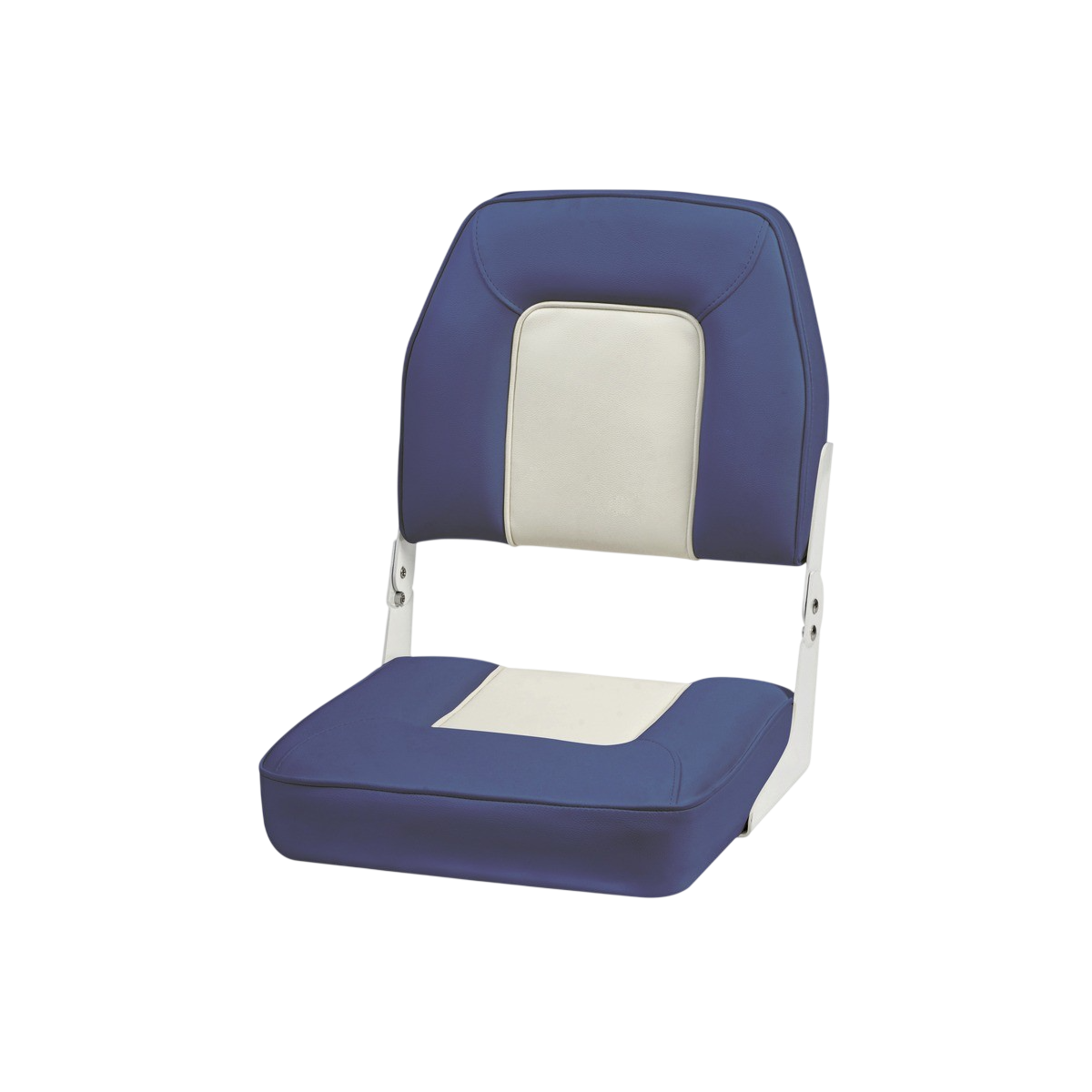 Siège bateau de luxe blanc/bleu avec dossier rabattable