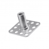 Fissaggio con boccola filettata, testa quadrata 32x32 mm, chiuso - ACCIAIO INOSSIDABILE (M8x10) - SF2/B32-M8X10