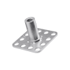 Fixing with threaded insert, square head 32x32 mm, closed - STAINLESS STEEL (M8x10) - SF2/B32-M8X10 - N°1 - comptoirnautique.com