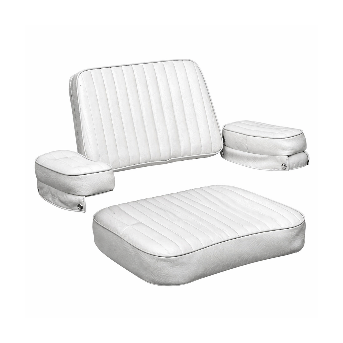 Coussins pour fauteuil en polyéthylène blanc