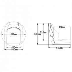 Deluxe anatomic seat with...