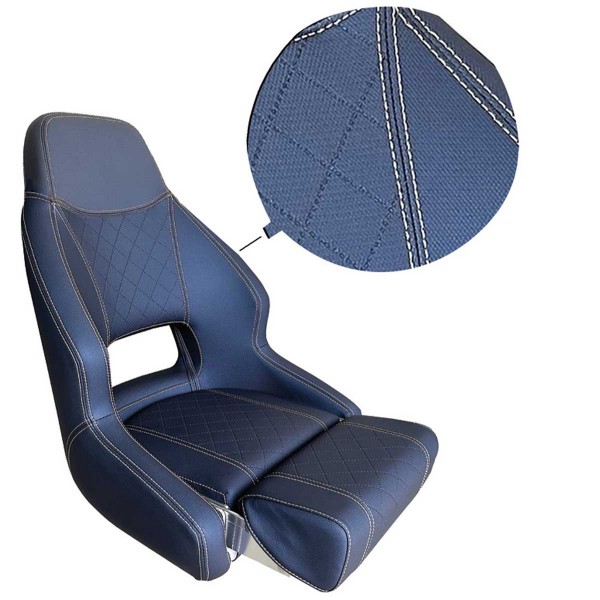 Asiento tapizado abatible RM52 azul oscuro - N°2 - comptoirnautique.com