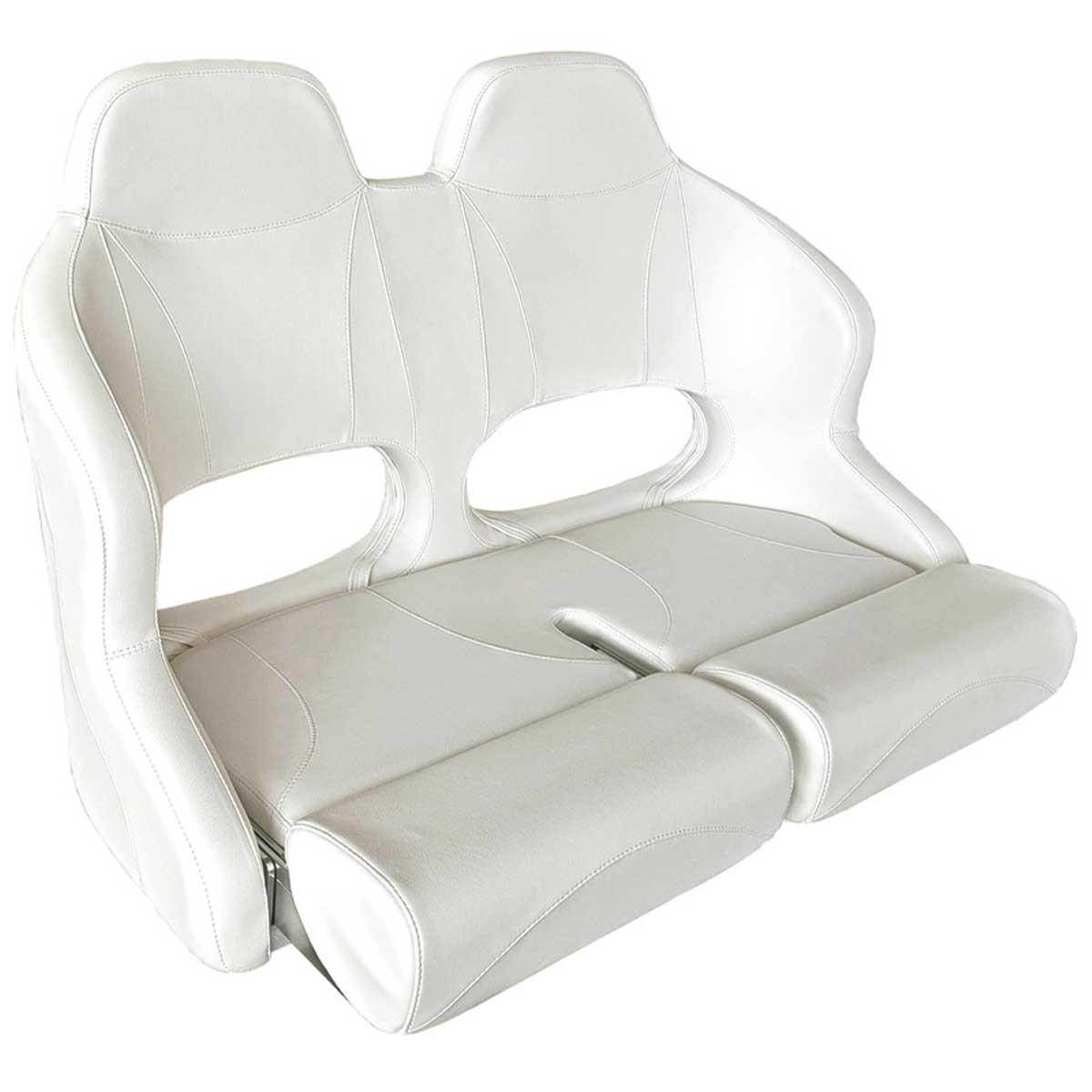 Siège double assis/debout avec flip up RM52 blanc