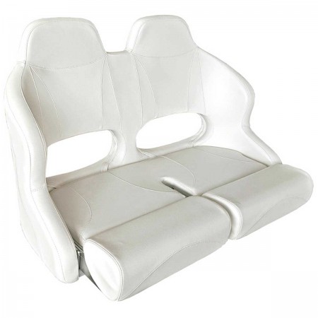 Siège double assis/debout avec flip up RM52 blanc