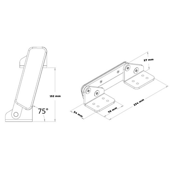 Par de dobradiças com cobertura para assento - N°3 - comptoirnautique.com