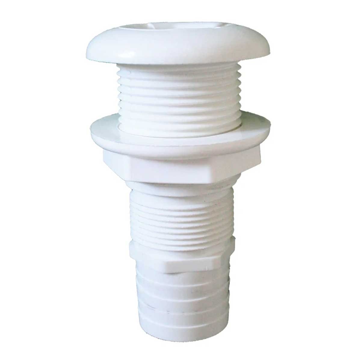 Passe-coque cannelé avec collerette standard Ø48 mm, pour tuyau Ø38 mm