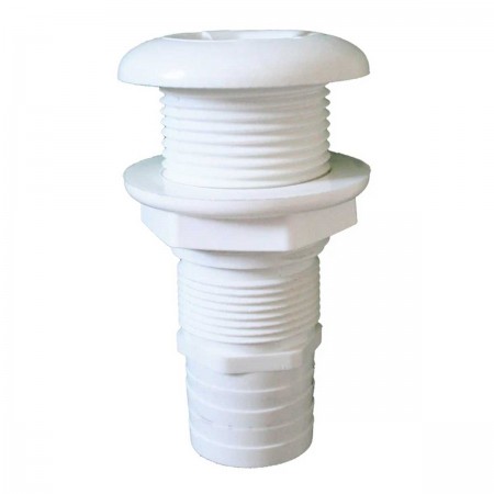 Passe-coque cannelé avec collerette standard Ø48 mm, pour tuyau Ø38 mm