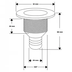 Durchlass-geriffelte Schale...