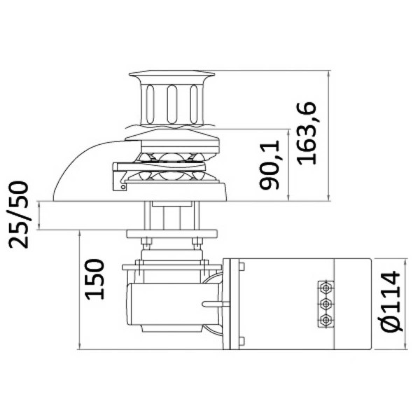 Smart Plus 1000 W 24V vertical windlass - N°3 - comptoirnautique.com