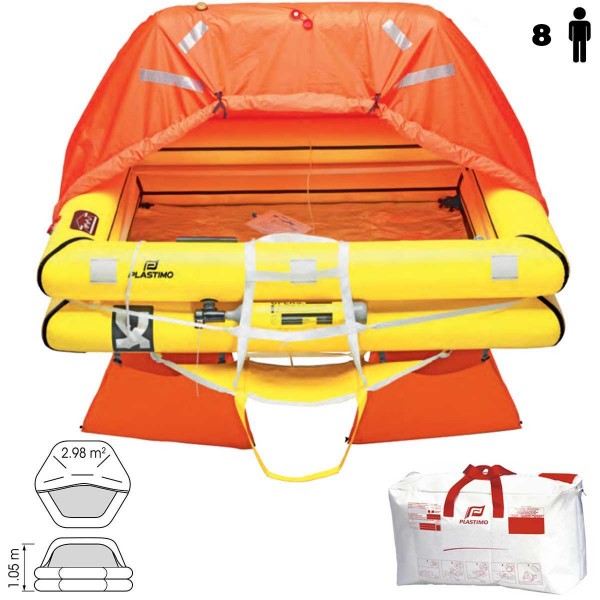 Radeau de survie côtier Ibiza (bateau espagnol) 8 personnes sac - N°3 - comptoirnautique.com
