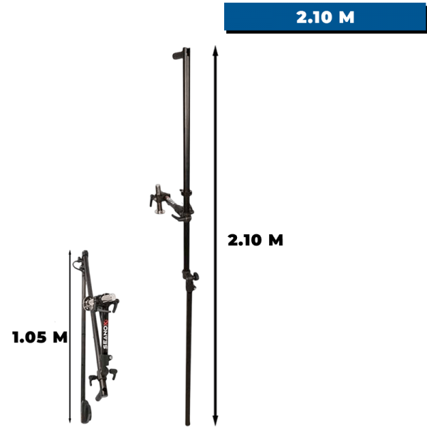 Perche pour sonde 360° LIVE amovible 2 m 10 pliable - N°4 - comptoirnautique.com