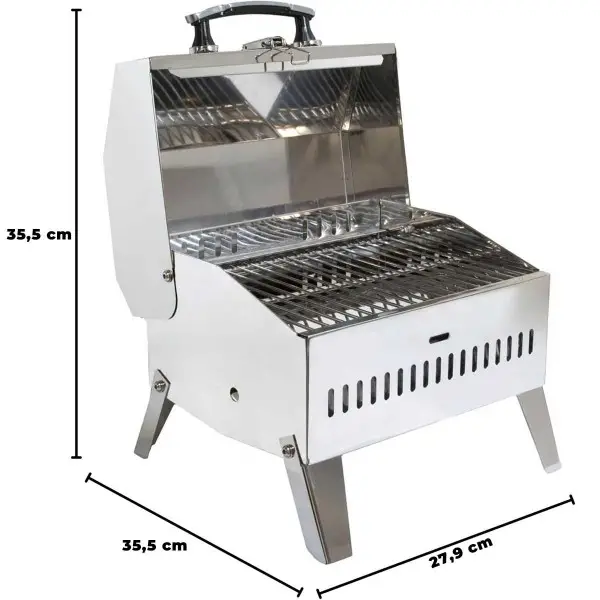 Barbecue portable rectangulaire Beach Fire dimensions - N°6 - comptoirnautique.com