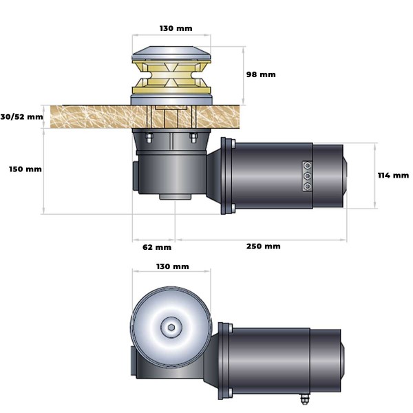 Smart R3 12V 1000 W vertical windlass - N°2 - comptoirnautique.com