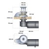 Guindeau vertical Orchid 1700W 24V avec poupée dimensions - N°2 - comptoirnautique.com