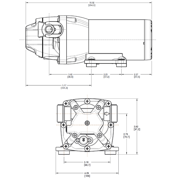 Bomba de transferência - 24V - 17 L/min - N°3 - comptoirnautique.com