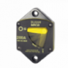 Thermal circuit breaker with manual reset, single-pole and switchable 25-200A - Flush mounting