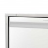 Moldura de acabamento para o frigorífico em aço inoxidável NRX 115S
