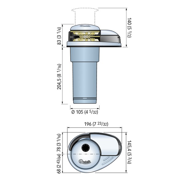 Vertikale Ankerwinde Prince DP2E 24V - N°4 - comptoirnautique.com