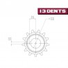 Piñón dentado del motor