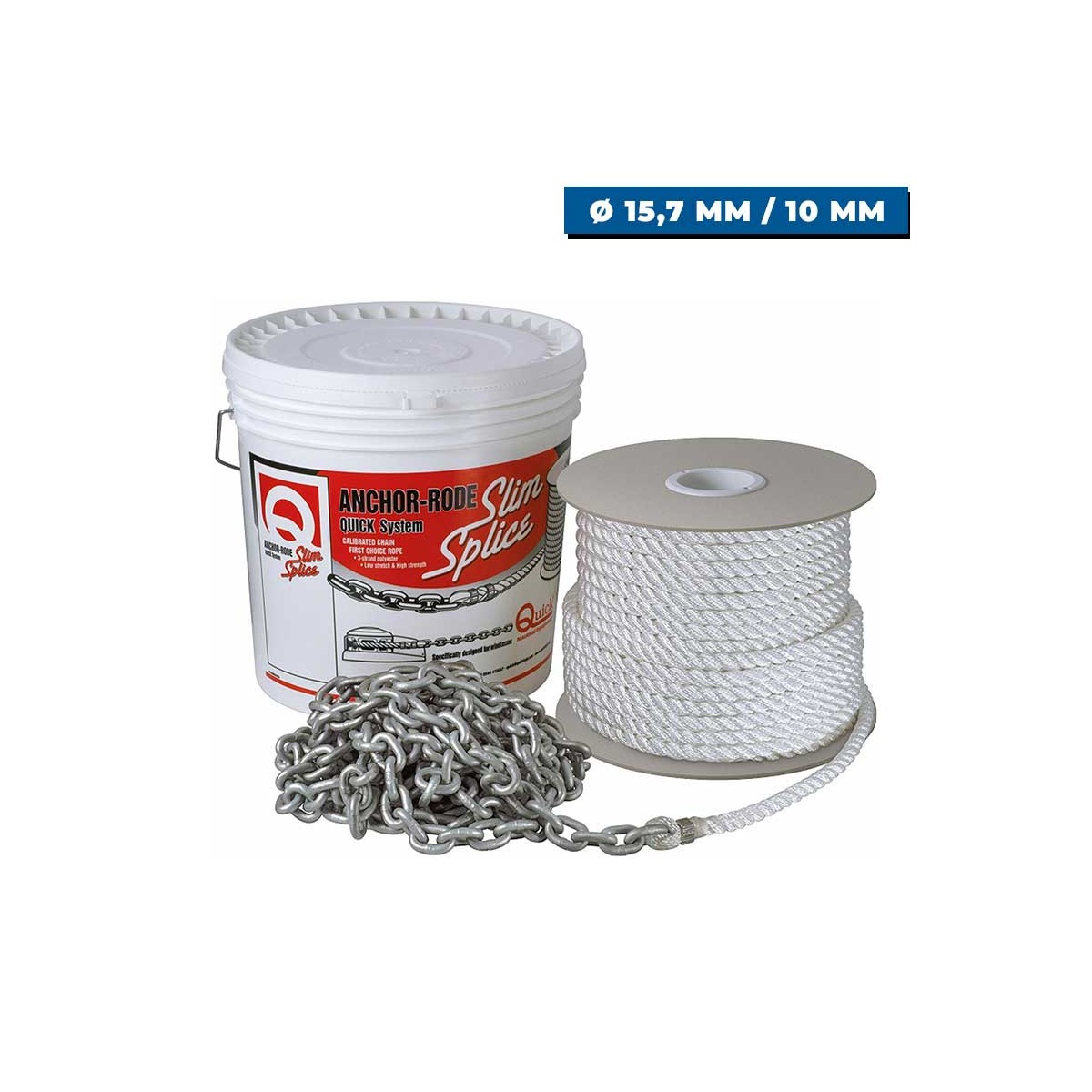 Ligne de mouillage mixte 15,7 / 10 mm