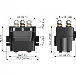 Caja de relés 12V 2500W