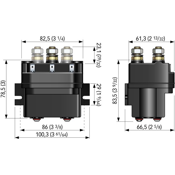 Caja de relés 12V 2500W - N°2 - comptoirnautique.com