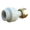Straight fitting for metal tubing, Ø15mm, 1/2" BSP