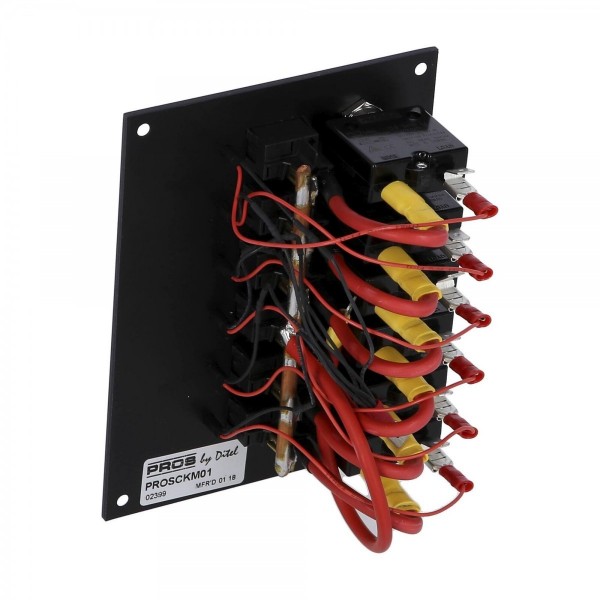 Cuadro « Genois » 12/24 V, 6 interruptores / 6 disyuntores - N°3 - comptoirnautique.com