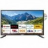 22-inch Smart TV with DVD Player, 12/24V, DVB--, T2, Android 11, Wi-Fi, and Cast