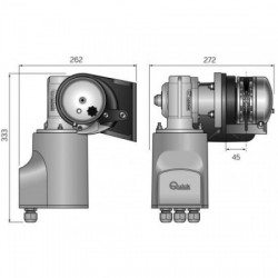 Windlass for the bow bulkhead