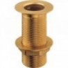 --pass, threaded brass shell, chamfered (recessed)
