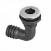 --pass 90° elbow fitting with stainless steel flange - N°1 - comptoirnautique.com