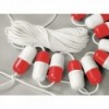 Flotador para línea de agua blanco/rojo « - », Ø 6 cm - N°1 - comptoirnautique.com