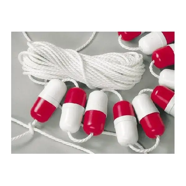 Flotteur pour ligne d'eau blanc/rouge - Ø 6 cm - N°2 - comptoirnautique.com
