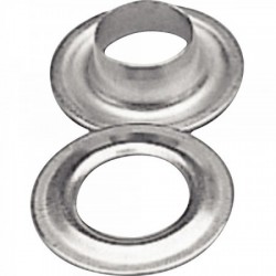 Chrome-plated brass eyelet