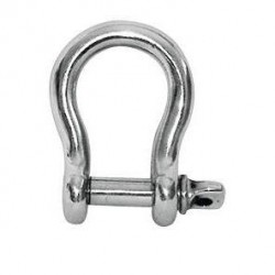 Shackles with a captive pin