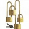 Batches of brass padlocks