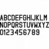 Lettres 18 cm - N°1 - comptoirnautique.com