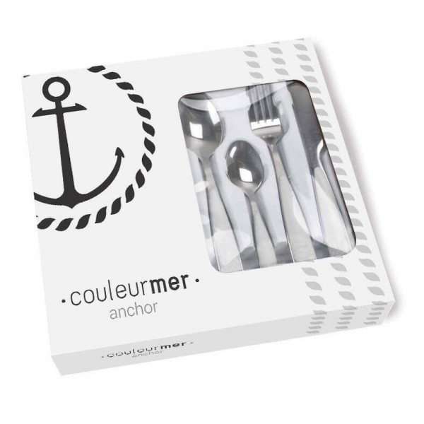 Anchor 24-Piece Cutlery Set - N°2 - comptoirnautique.com